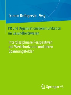 cover image of PR und Organisationskommunikation im Gesundheitswesen